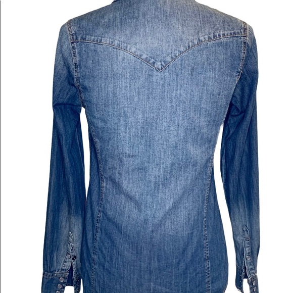 LITZ Women’s Denim Jacket/ Shirt Long Sleeve - Picture 4 of 9